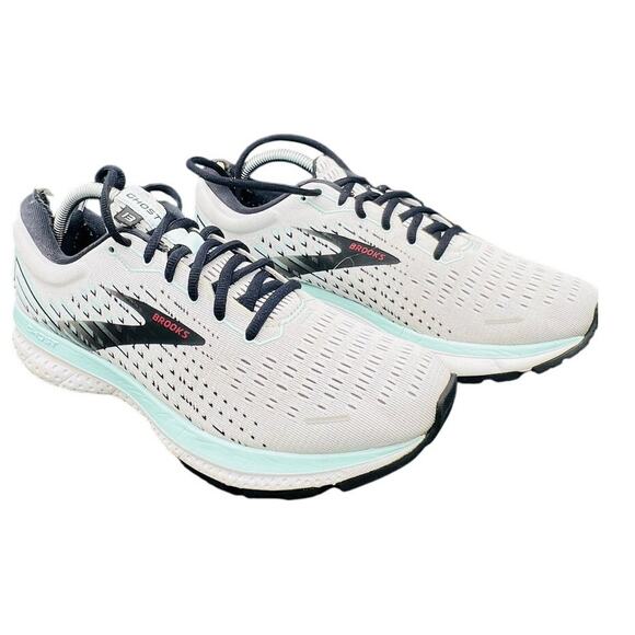 Brooks Shoes - 👟 Brooks Ghost 14 10.5 White Mint Road Running Shoes Cushion Support Daily